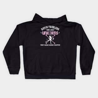 baton twirling - fun gift for baton twirler Kids Hoodie